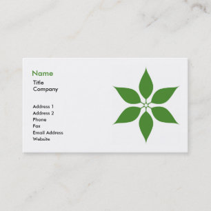 Carte de visite vert 2