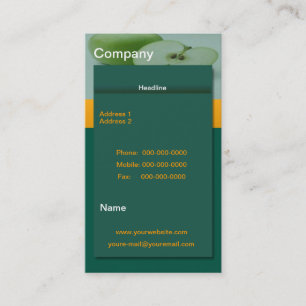 Carte de visite vert Apple