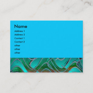 Carte De Visite vert de turquoise