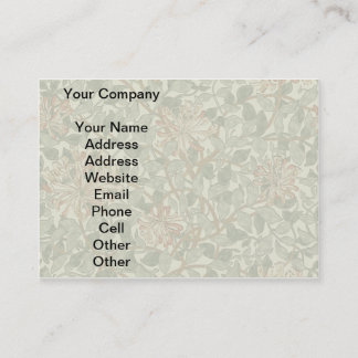 Carte De Visite Vert doux Vintage William Morris Honeysuckie