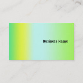 Carte De Visite Vert et jaune