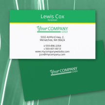 Vert Jaune Minimaliste, Professionnel Simple