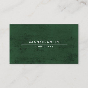 Carte De Visite Vert minimaliste
