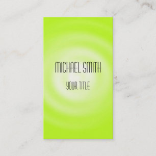 Carte De Visite Vert moderne élégant professionnel