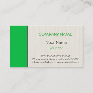 Carte De Visite Vert pastel foncé professionnel élégant moderne
