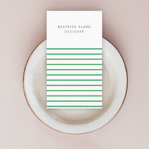 Carte De Visite Vert Tendance Moderne Minimal Simple