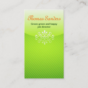 carte de visite vert vert