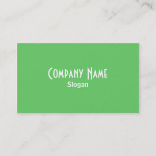 Carte de visite verte