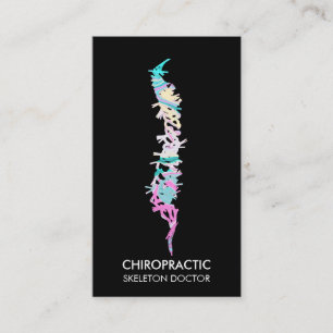 Carte De Visite Vertèbre de colonne vertébrale orthopédique médeci