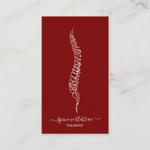 Carte De Visite Vertèbre de la colonne vertébrale orthopédique méd