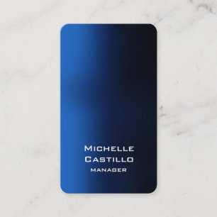 Carte De Visite Vertical Artistic Blue Design unique