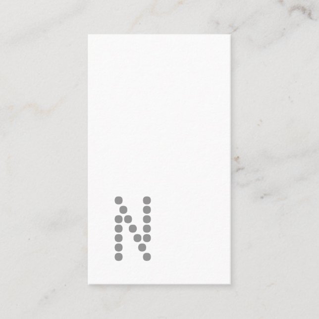 Carte de visite vertical professionnel simple (Devant)