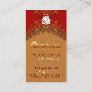 Carte de visite vertical rouge 2