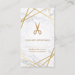 Carte De Visite Verticale de rendez-vous de coiffeur de