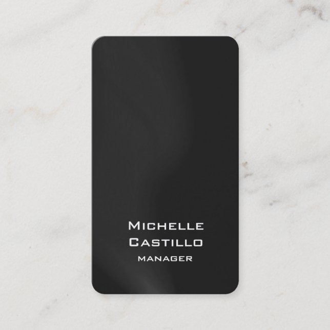 Carte De Visite Verticale Gris Artistique Vagues Design unique (Devant)