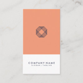 Carte De Visite Verticale minimaliste moderne de logo de