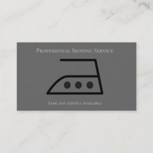 Carte De Visite Vêtements De Repassage Moderne Service De Blanchi