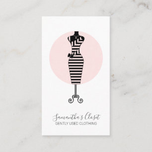 Carte De Visite Vêtements d'occasion Mannequin Blush Pink