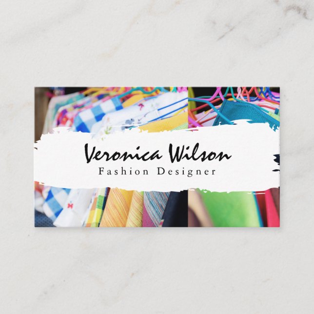 Carte De Visite Vêtements mode | Concepteur (Devant)