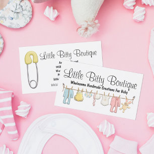 Carte De Visite Vêtements pour bébés Vêtements ligne pour bébé Vêt