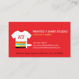 Carte De Visite Vêtements Sacs T-Shirts Personnalisés Rose