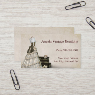 Carte De Visite Vêtements vintages Thrift Shop Boutique