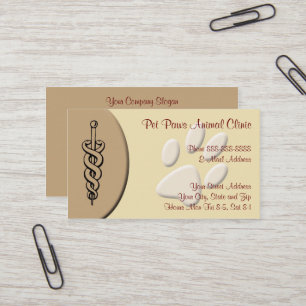 Carte de visite vétérinaire de clinique