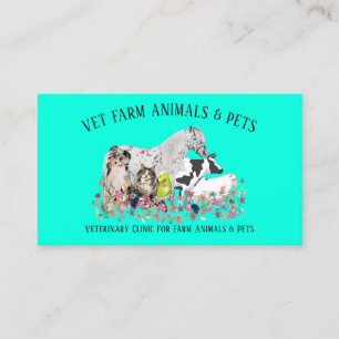Carte De Visite Vétérinaire pour grands animaux