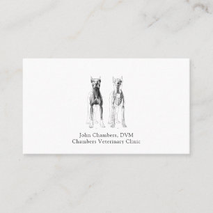 Carte De Visite Vétérinaire professionnel simple Médicale