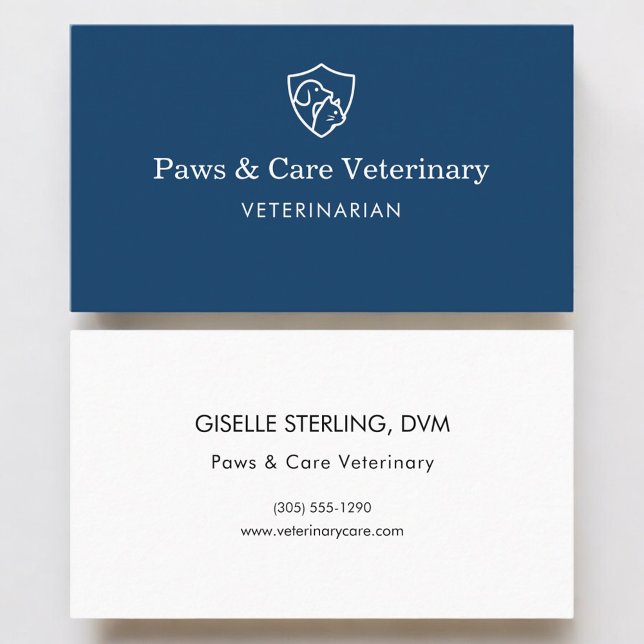 Carte De Visite Veterinarian Vet Pet Office  (Créateur téléchargé)