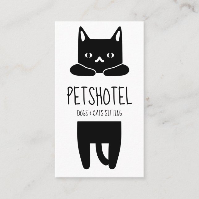 Carte De Visite Veterinary and Cat Shelter (Devant)