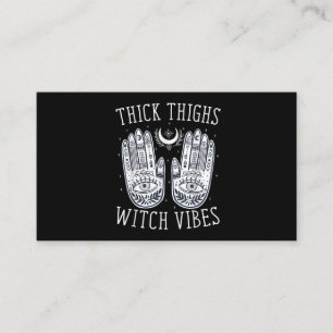 Carte De Visite Vibes de sorcières Halloween épaisses cuisses