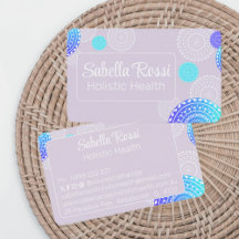 Vibrant Aqua Blue Random Mandala sur rose