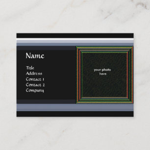 Carte De Visite VIBRANT DAMASK MEMORY MONOGRAMME rouge