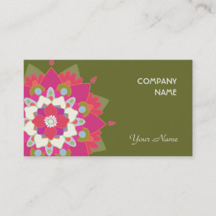 Carte De Visite Vibrant Lotus Santé naturelle et bien-être