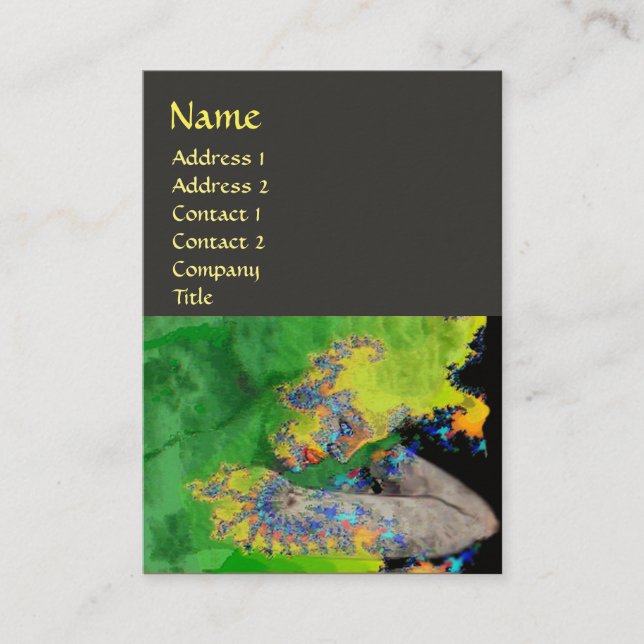 Carte De Visite VIBRATIONS DE MATIÈRE, gris (Devant)