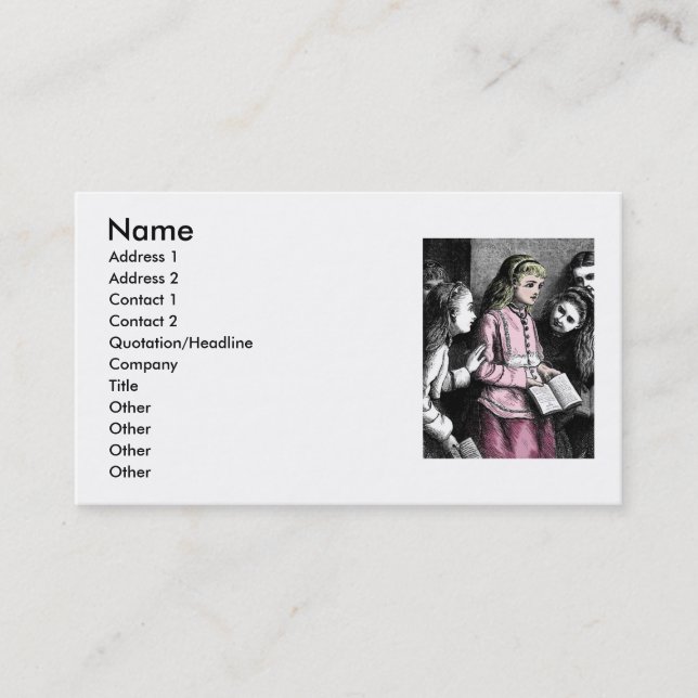 Carte de visite victorien (Devant)