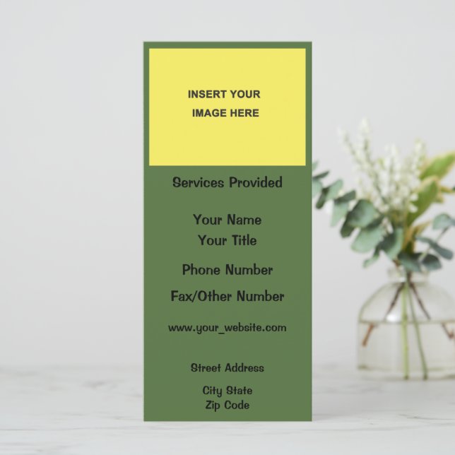 Carte de visite vide (Debout devant)