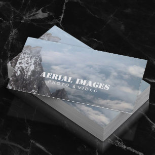 Carte De Visite Vidéo aérienne et photographie Mountain Skyline