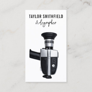 Carte de visite vidéo caméscope vintage