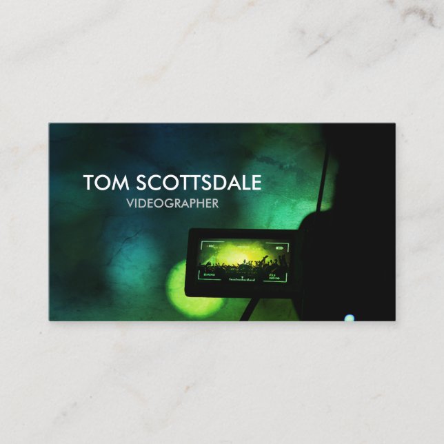Carte De Visite Vidéographe Production vidéo (Devant)