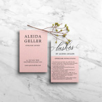 Vider rose Tourbillonnant Script Lash Artiste Afte