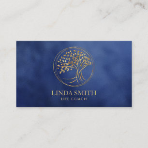 Carte De Visite Vie Coach Thérapeute Spa Wellness Cosmétique Arbre