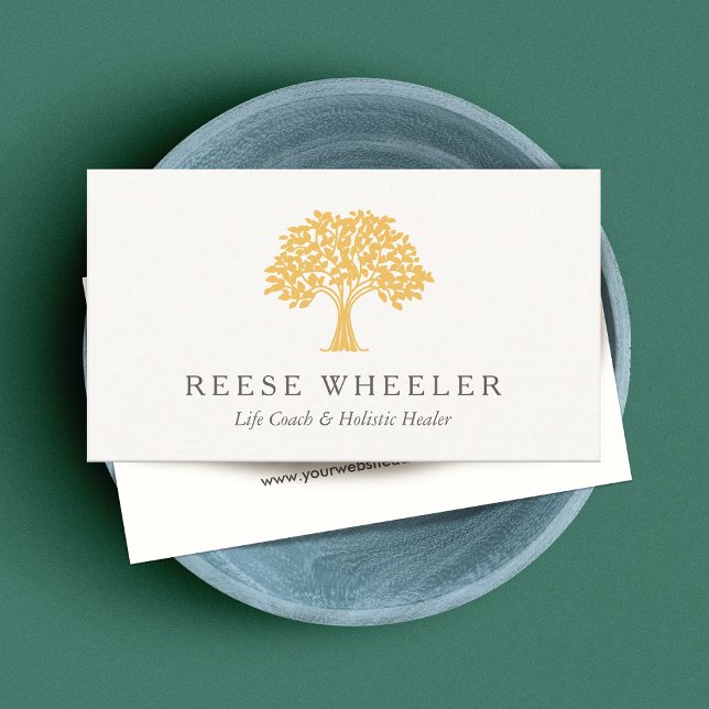 Carte De Visite Vie Entraîneur Santé et bien-être Arbre (Créateur téléchargé)