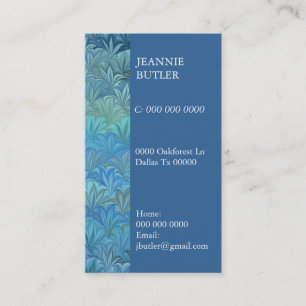 Carte De Visite Vie marine