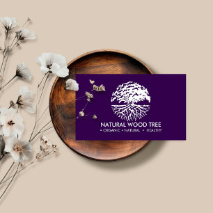 Carte De Visite Vie pourpre de l'arbre