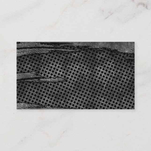 Carte de visite vierge de conception en métal (Devant)