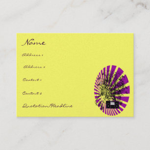 Carte De Visite Vieux BoomBox Shock-Musical Notes Tournes