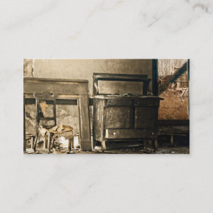 Carte De Visite Vieux meubles antiques abandonnés
