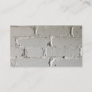 Carte De Visite Vieux mur de briques blanc avec des recoins et des